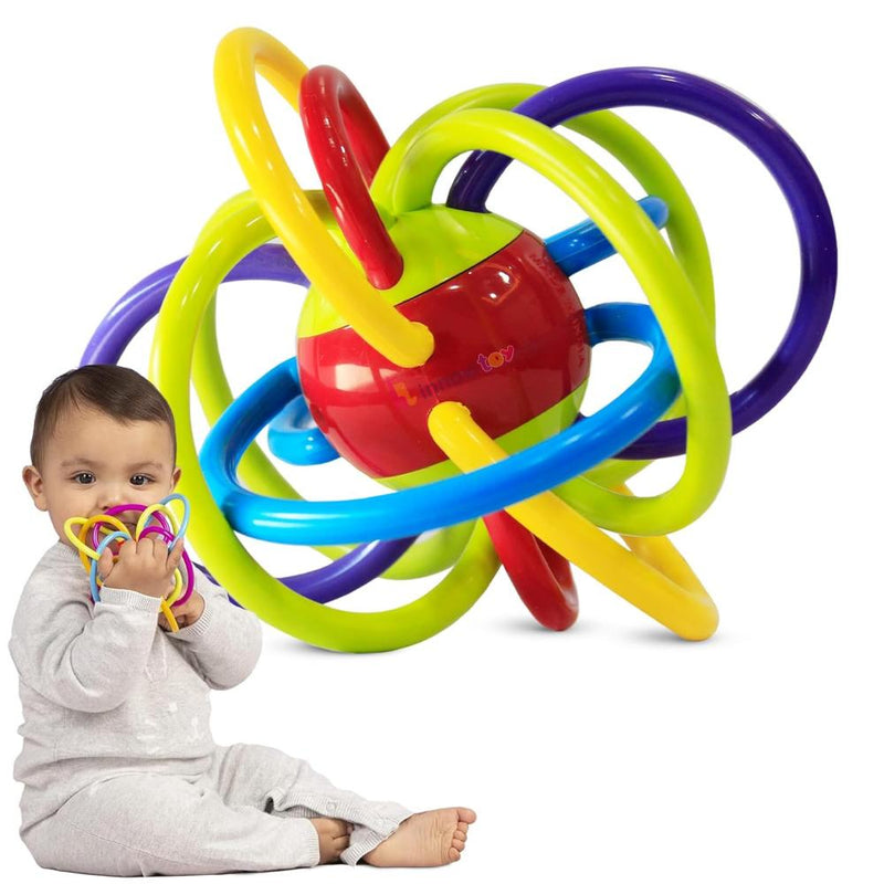 innovitoy Loopitoy Tube Teether - Multi Color