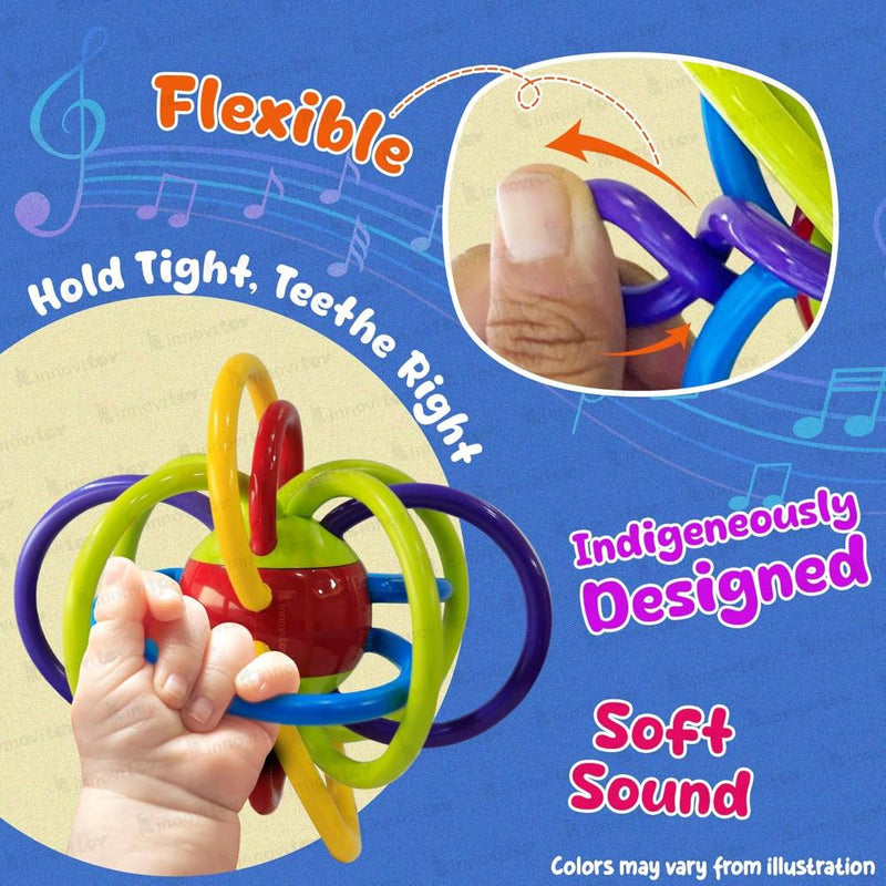 innovitoy Loopitoy Tube Teether - Multi Color