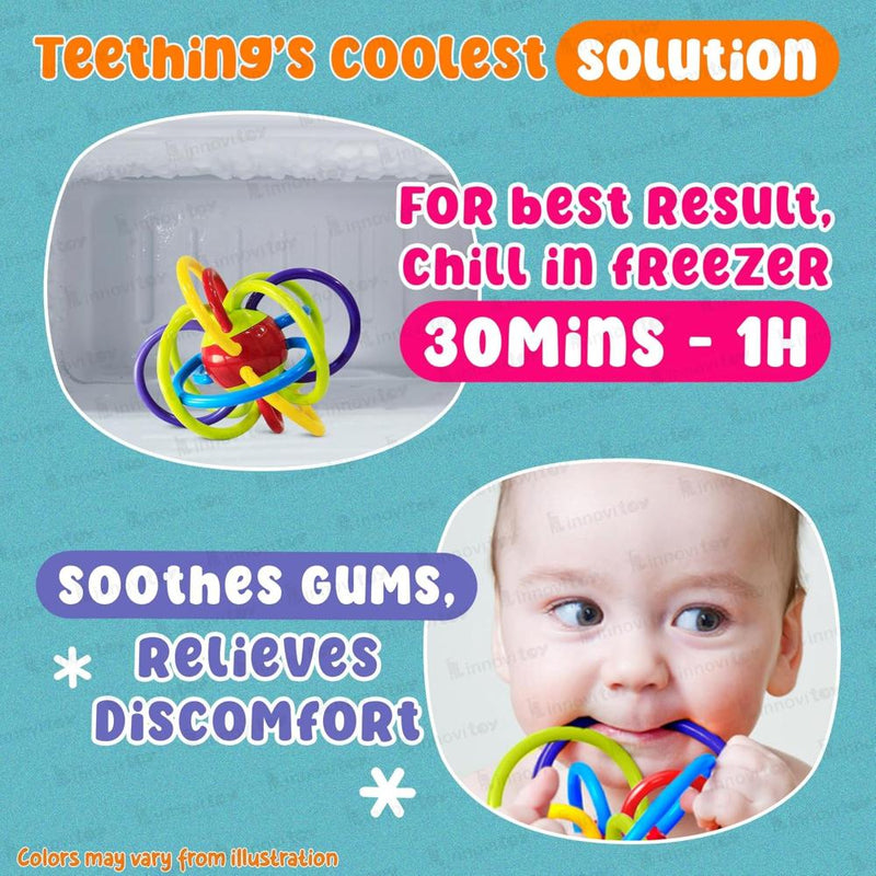 innovitoy Loopitoy Tube Teether - Multi Color