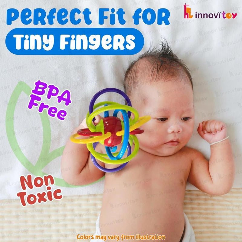 innovitoy Loopitoy Tube Teether - Multi Color