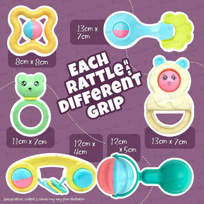 innovitoy My First Gift Premium Rattle Set - Multi Color