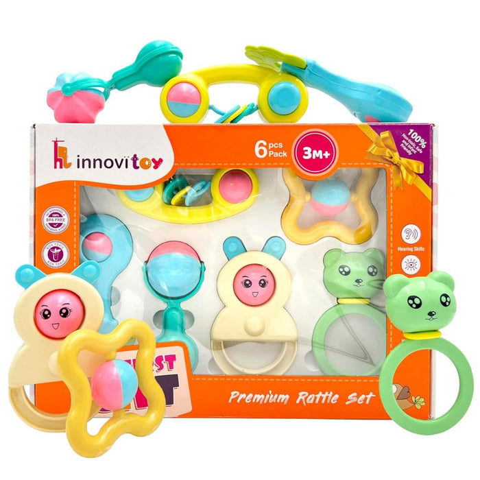 innovitoy My First Gift Premium Rattle Set Multi Color — Toycra