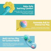 innovitoy My First Premium Gift Rattle Set Pack of 6 - Multi Color