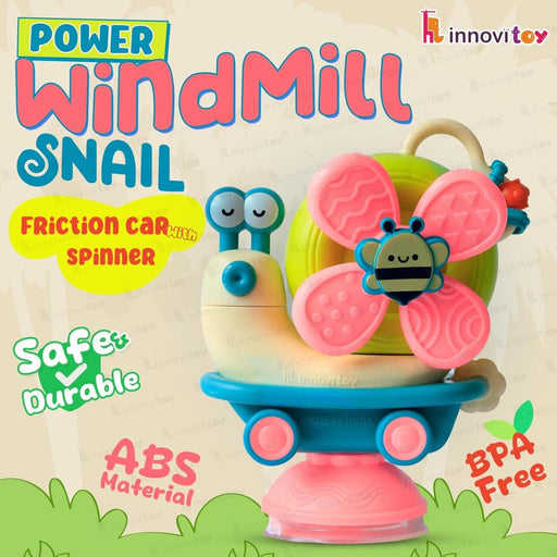 innovitoy Power Windmill Snail Spinner Toy - Multicolor-Infant Toys-Innovitoy-Toycra