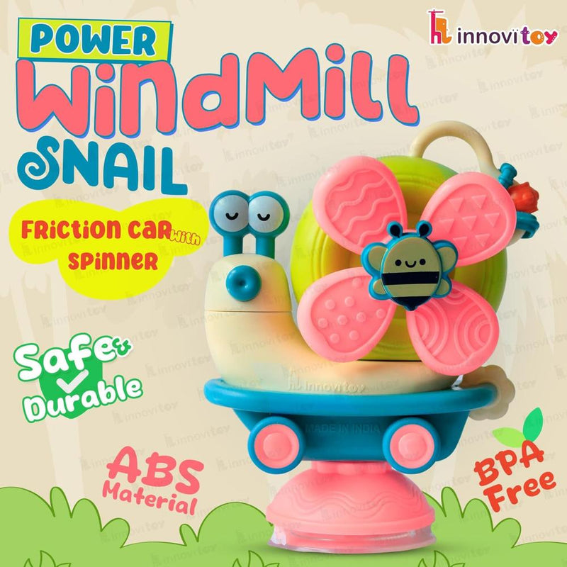 innovitoy Power Windmill Snail Spinner Toy - Multicolor