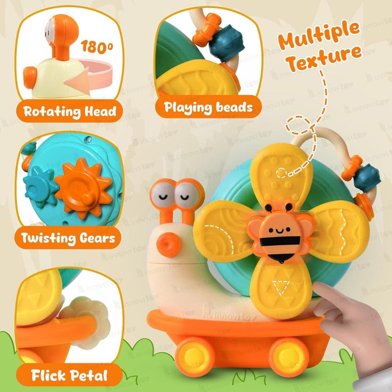 innovitoy Power Windmill Snail Spinner Toy - Multicolor