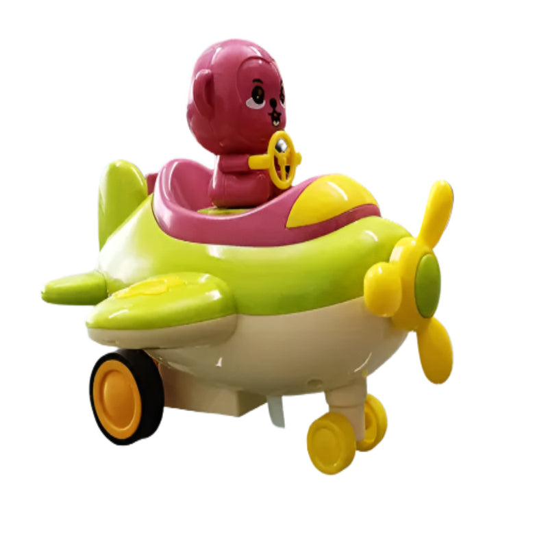 innovitoy Press & Go Pet Jet Go Plane - Multicolor-Vehicles-Innovitoy-Toycra