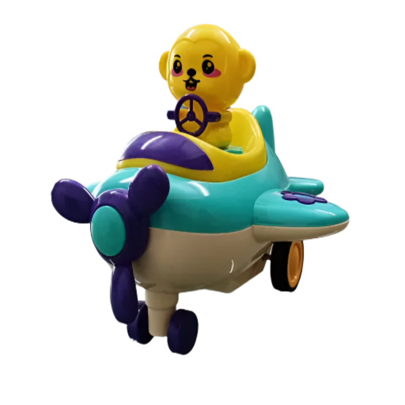 innovitoy Press & Go Pet Jet Go Plane - Multicolor-Vehicles-Innovitoy-Toycra