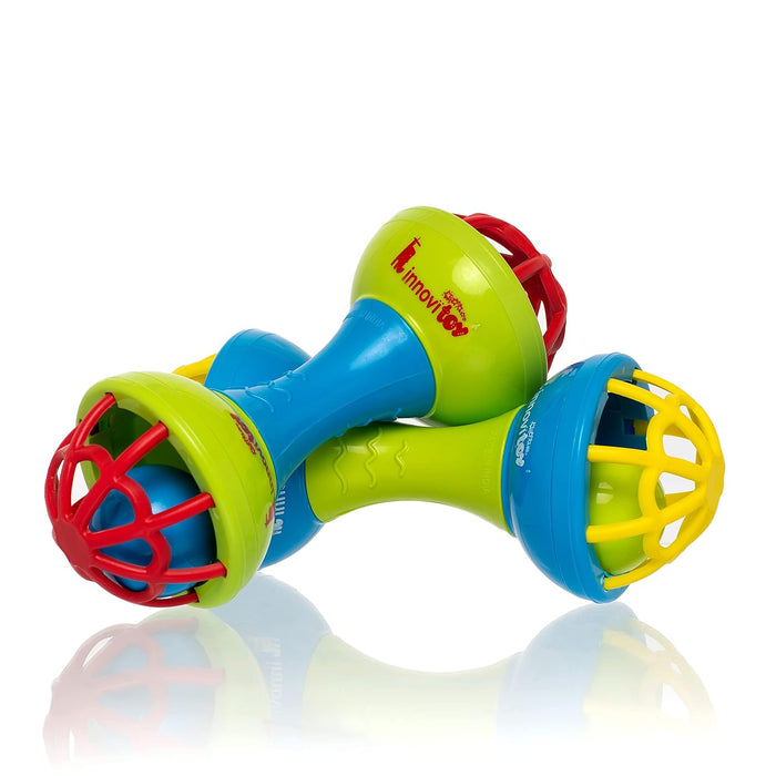 Rattle Baby Dumbbell Toy Don't Cry Toys Baby Rattle Toy – Colorful