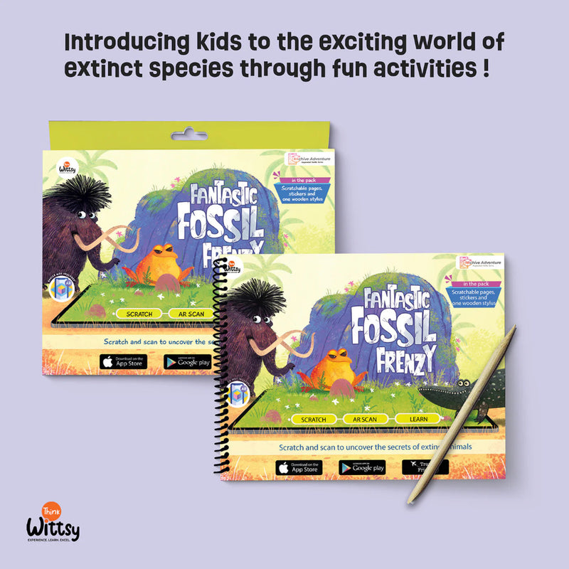 Think Wittsy Fantastic Fossil Frenzy : A Prehistoric Scratch-and-Learn Adventure