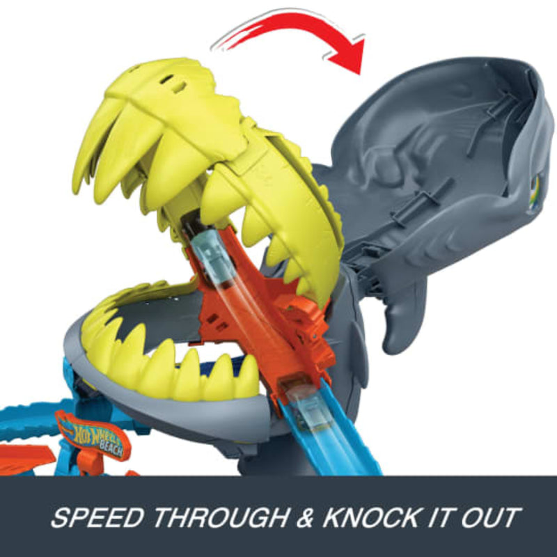 Hot Wheels City Shark Chomp Beach Playset