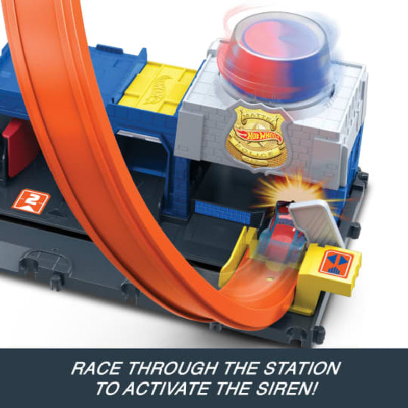 Hot Wheels City Super Police Station Playset
