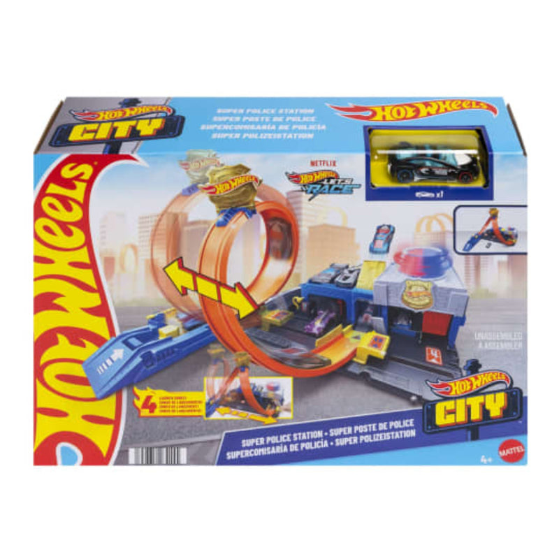 Hot Wheels City Super Police Station Playset