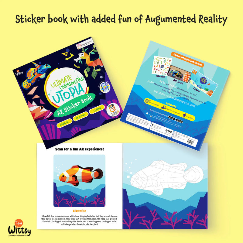 Think Wittsy Ultimate Underwater Utopia AR Sticker Book