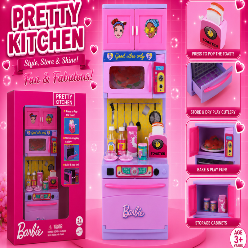 Karma Solutions Barbie Pretty Kitchen Set