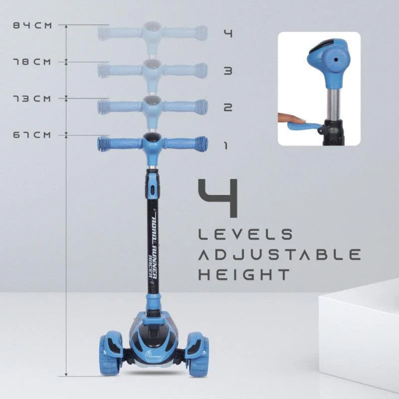 R For Rabbit Road Runner Racer Scooter -Blue Black