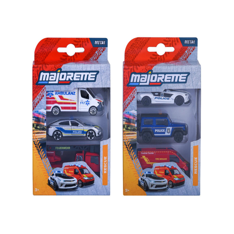Majorette Rescue 3 Pieces Set