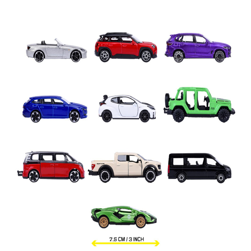 Majorette Showroom Premium Car Set of 10