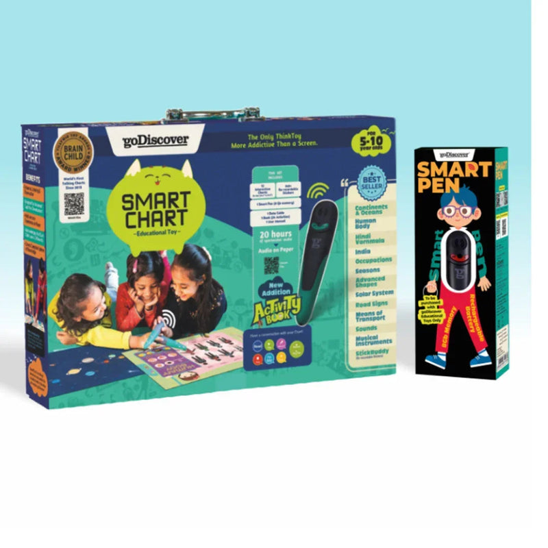 GoDiscover Smart Chart Interactive Learning Kit with Talking Pen