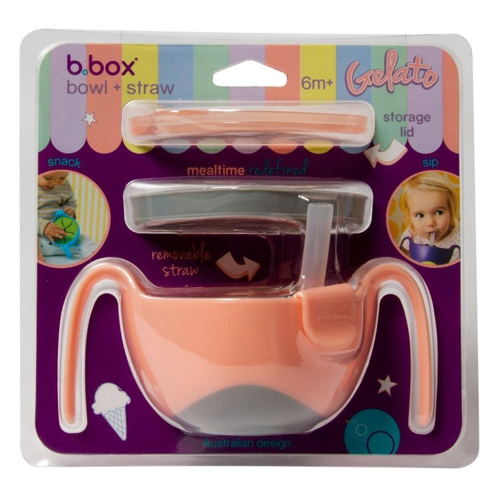 B.box Bowl + Straw-LunchBox & Water Bottles-B.box-Toycra