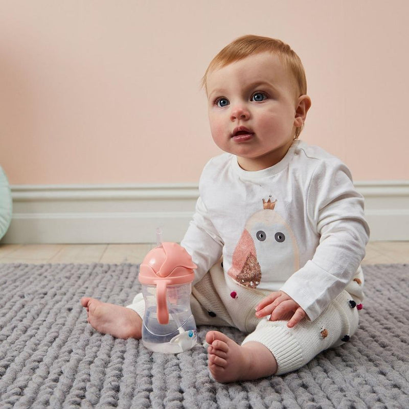 B.box Weighted Straw Sippy Cup 240ml-LunchBox & Water Bottles-B.box-Toycra