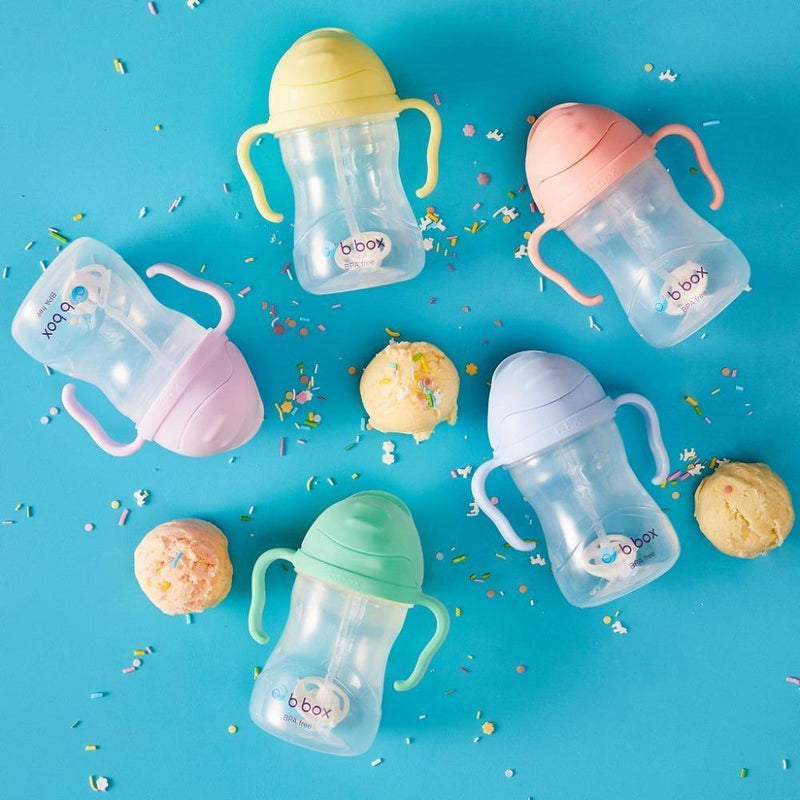 B.box Weighted Straw Sippy Cup 240ml-LunchBox & Water Bottles-B.box-Toycra
