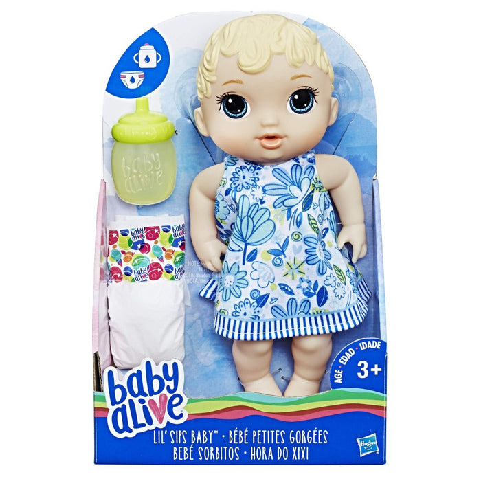 Baby Alive Lil' Sips Blonde Baby-Dolls-Baby Alive-Toycra