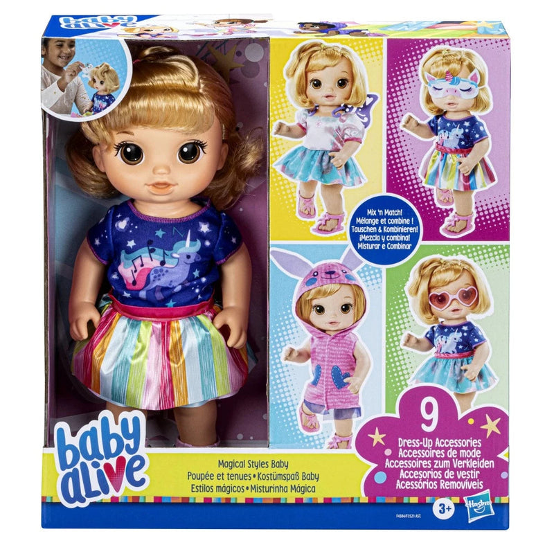 Baby Alive Magical Styles Baby Doll Blonde Hair