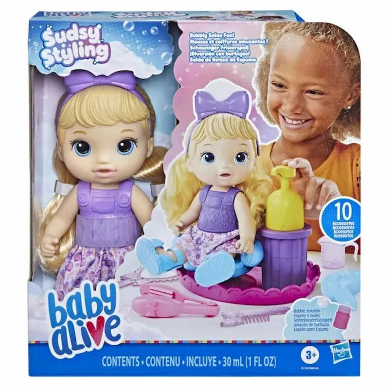 Baby Alive Sudsy Styling Baby Doll Blonde Hair