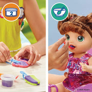 Baby Alive Sunshine Snacks Doll Brown Hair