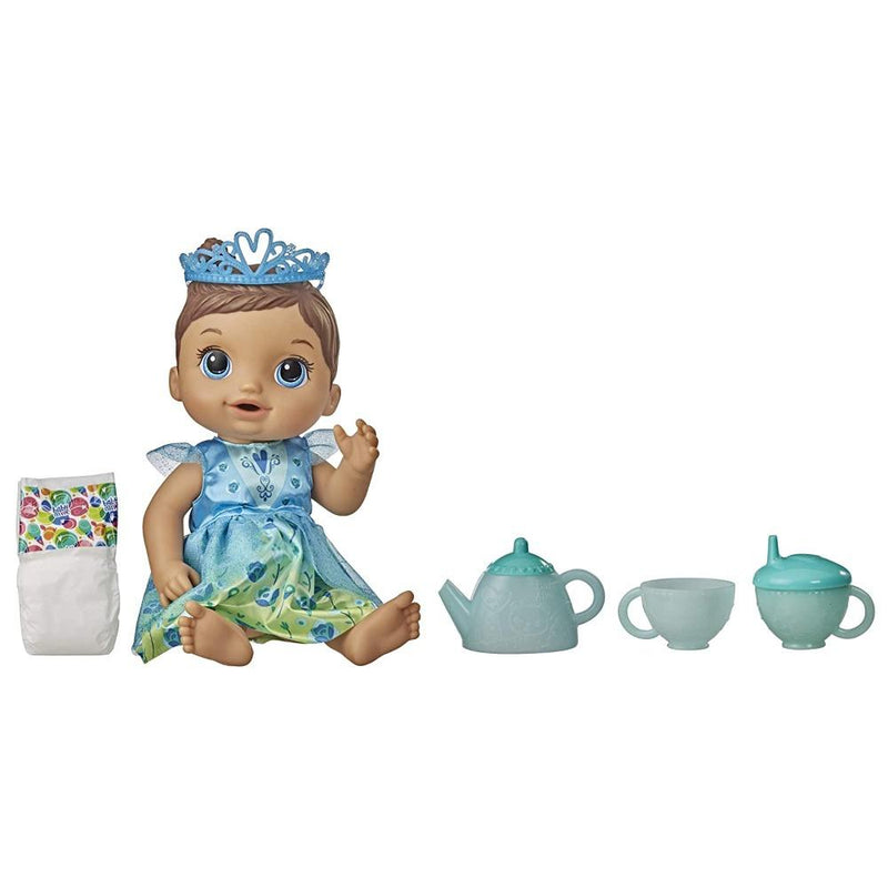 Baby Alive Tea n Sparkles Doll with Color-Changing Tea Set and Accessories