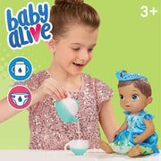 Baby Alive Tea n Sparkles Doll with Color-Changing Tea Set and Accessories