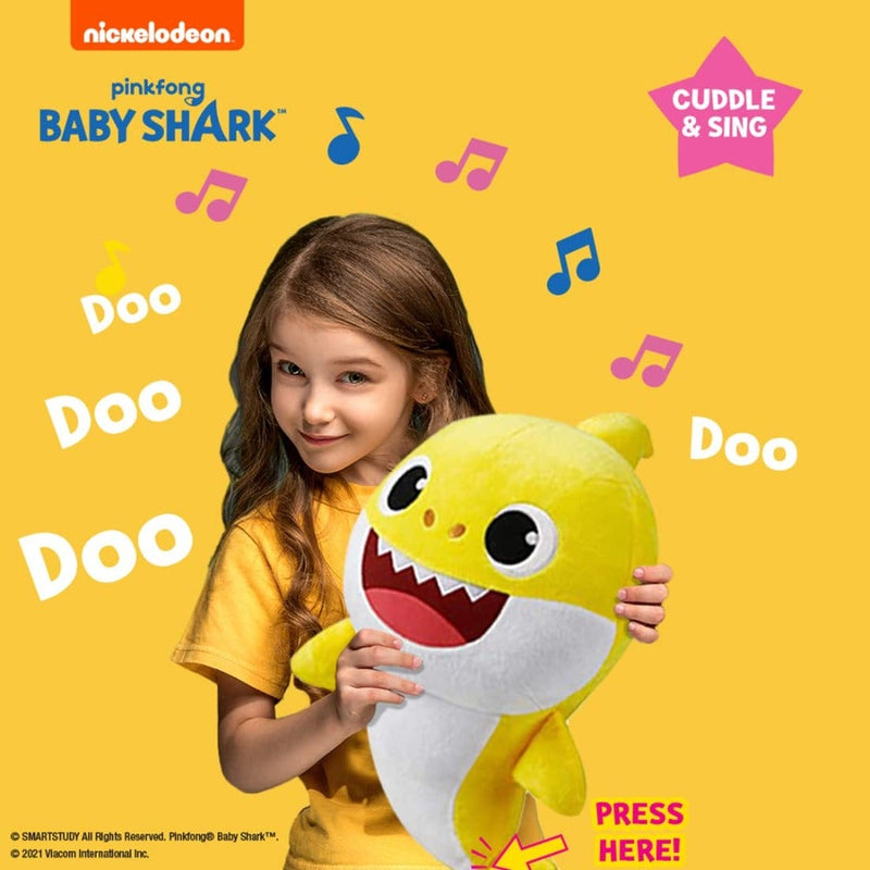Baby Shark Plush Cuddle and Sing with Plush Toy 18 Inch