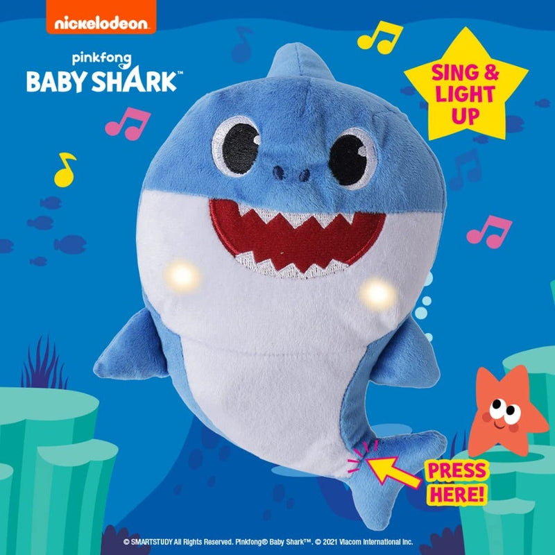 Baby Shark Plush Sing and Light up Plush Toy 12 Inch