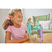 Barbie Careers Baby Doctor Playset With Blonde Doll, 2 Infant Dolls, Toy Pieces-Dolls-Barbie-Toycra