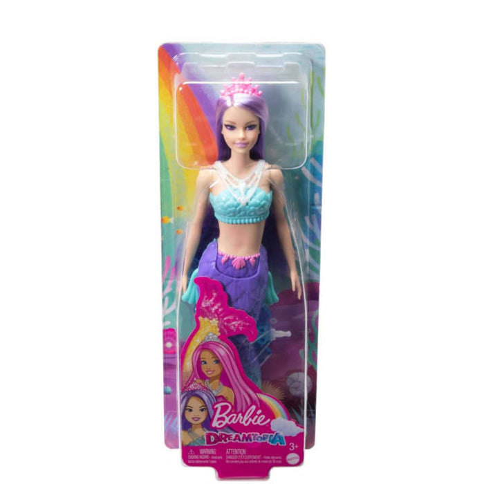 Barbie Dreamtopia Mermaid Doll, 12-inch, Pink and Purple Hair