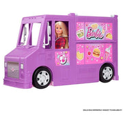 Barbie Food Truck with Multiple Play Areas & 30+ Realistic Play Pieces