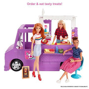 Barbie Food Truck with Multiple Play Areas & 30+ Realistic Play Pieces