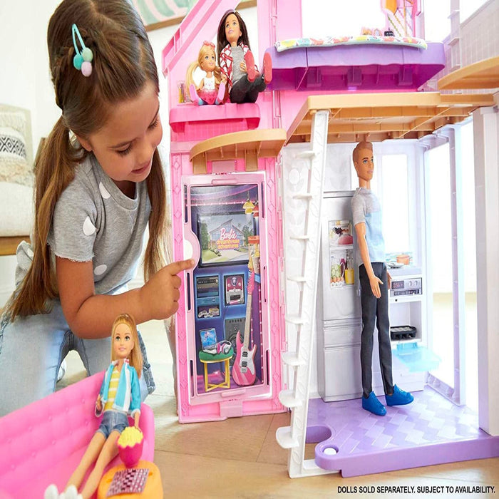 Barbie DreamHouse Playset with 75 Accessory Pieces Kids Doll House