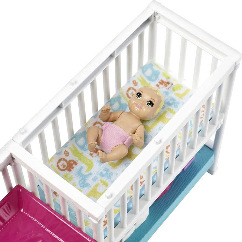 Barbie Skipper Babysitters Inc Nap ‘n' Nurture Nursery Dolls And Playset