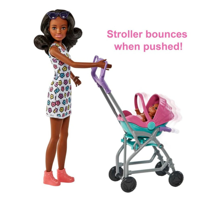 Barbie babysitting playset with best sale skipper doll