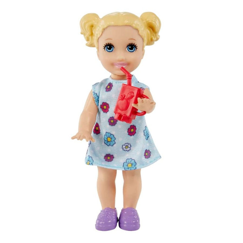 Barbie Teacher Doll (Brunette),Toddler Doll (Blonde), Accessories