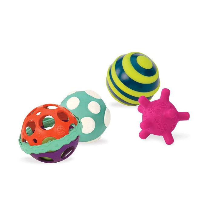Battat Textured Balls Set-Infant Toys-Battat-Toycra