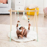 Battat Wooden Baby Play Gym And Mat