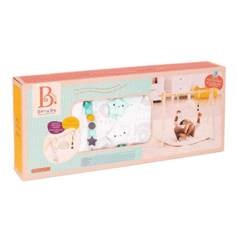 Battat Wooden Baby Play Gym And Mat