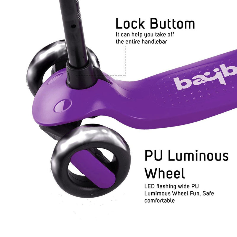 Baybee Alpha Scooter 3 Wheel Kids Scooter- F3
