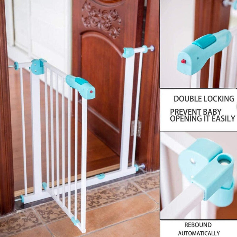 Baybee Auto Close Baby Safety Gate with Double Lock System (75 – 85 +10 cm)