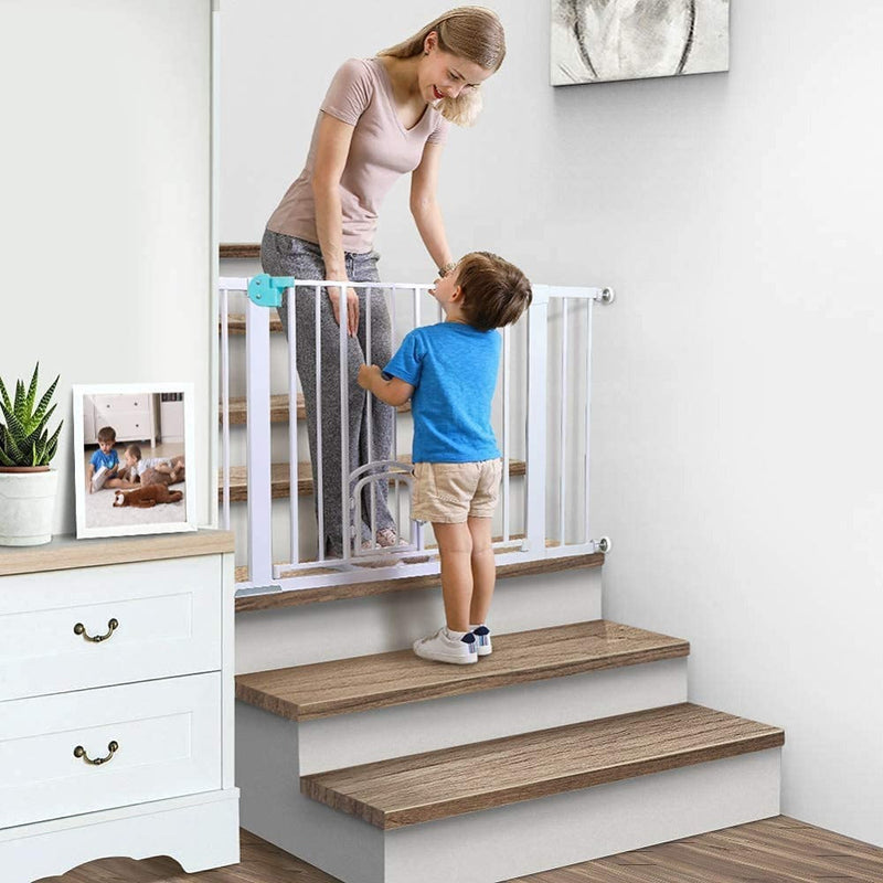 Baybee Auto Close Baby Safety Gate with Double Lock System (75 – 85 +10 cm)