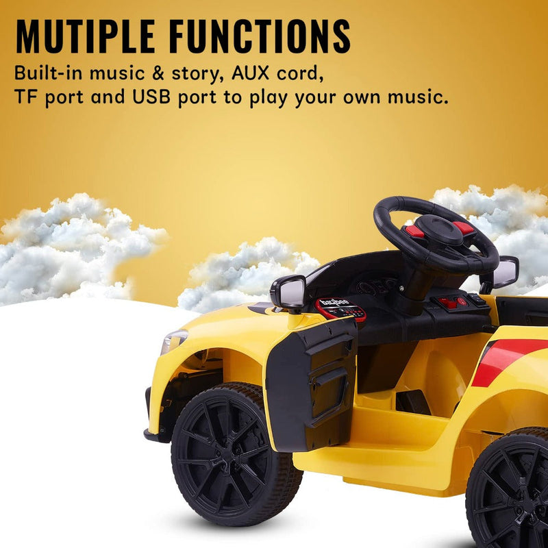 Baybee ‎BC-100 Drift Rechargeable Battery Operated Car for Kids -(Yellow)