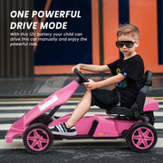 Baybee BC-112 Mordor Electric Go Kart Battery Operated Car for Kids - Pink